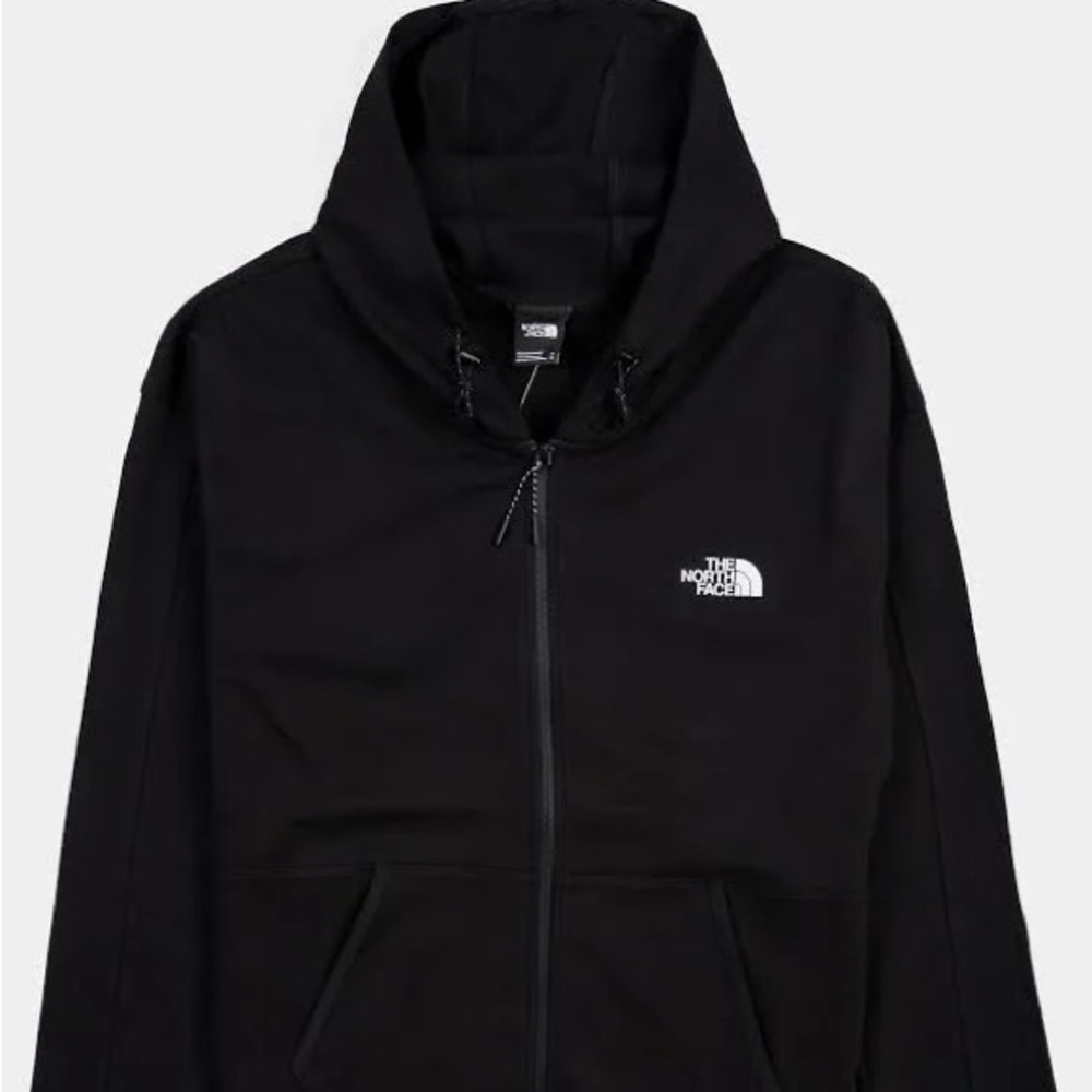 Authentic The North Face Full Zip Tech Fleece Light Weight Men's Jacket Black